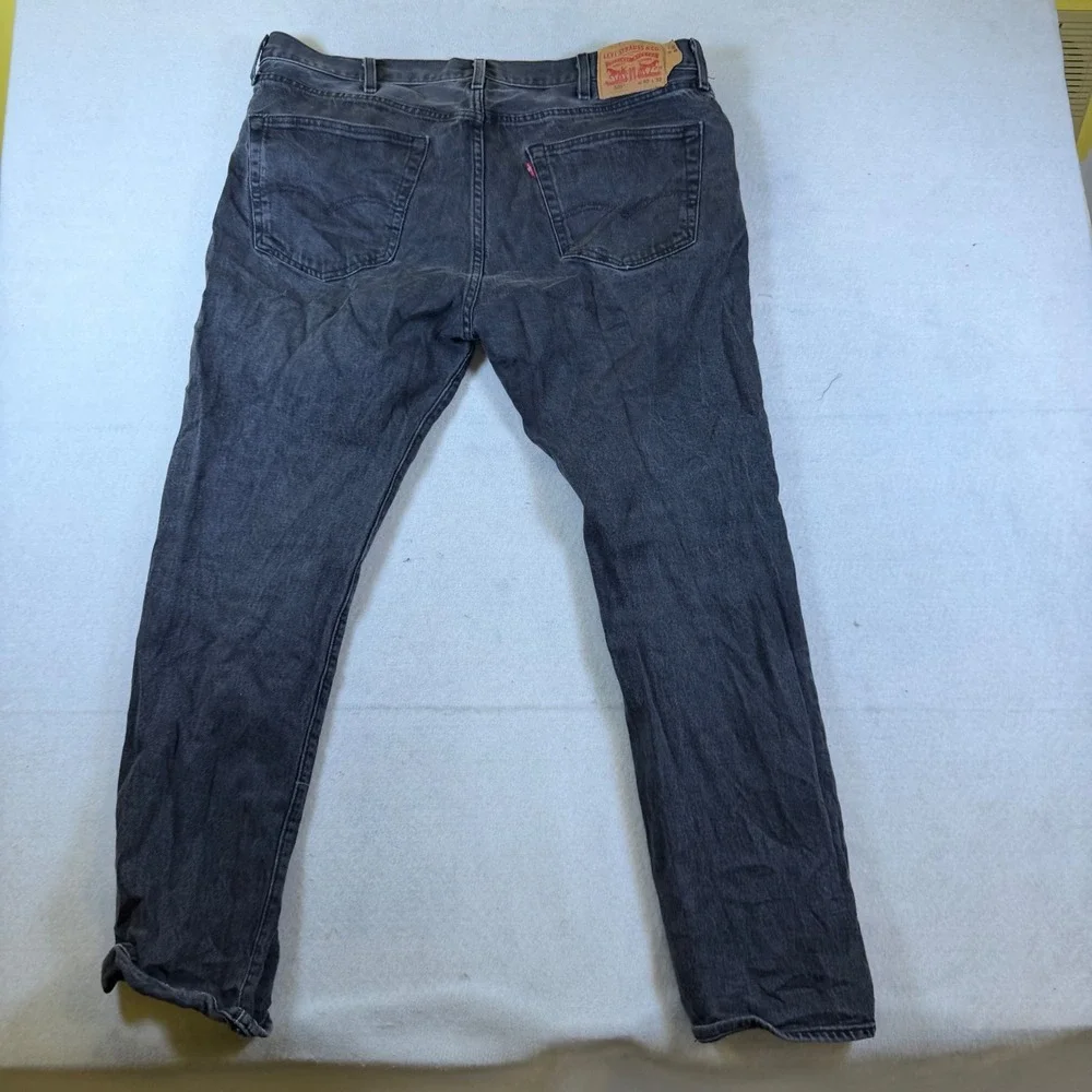 Levis 501 Original Fit Mens Faded Black Denim Jeans W40 L32 Button Fly Straight